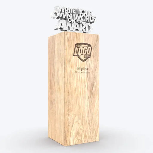 Custom Awards - Text Totem Extra Large - White