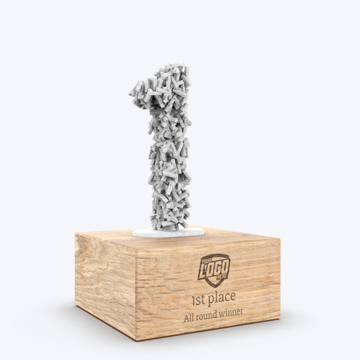 Custom award: Single Digit Award_White