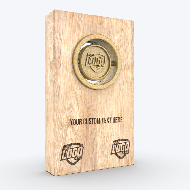 Custom award_Bird house trophy_Gold