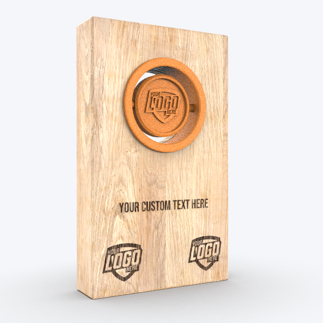 Custom award_Bird house trophy_Orange