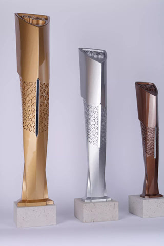 Custom Sport Trophies - Eskootr Gold, Silver Bronze trophies