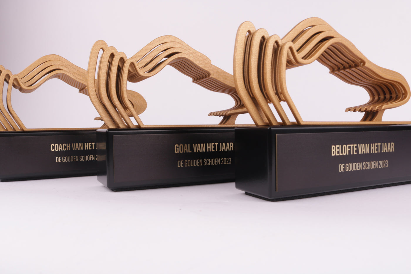 black base with wooden shoe for the gouden schoen event
