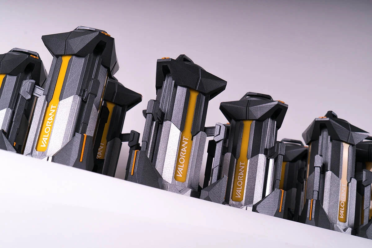 futuristic metal looking trophy for valorant