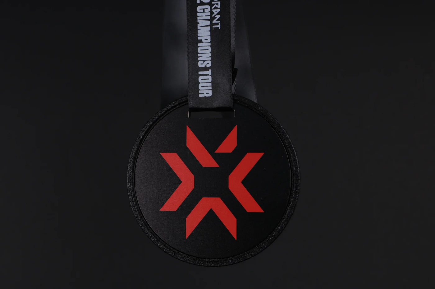 black with red medal for valorant