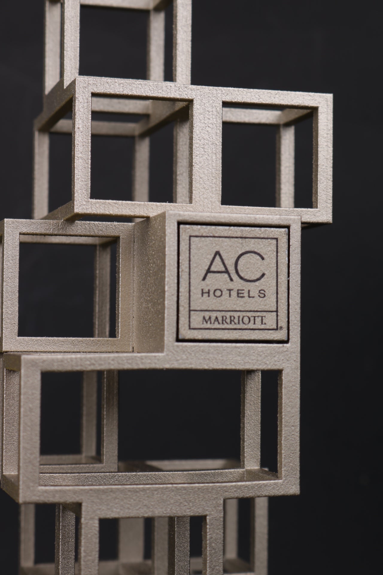 3d printed aluminium looking design for marriott hotels