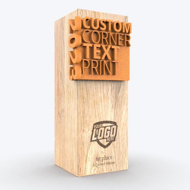 3D Corner Text award