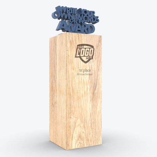 Custom Awards - Text Totem Extra Large - Blue