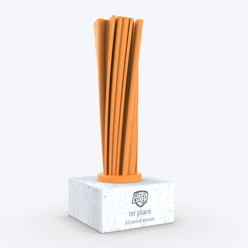 Custom Trophy - Twisty Trophy - Orange Neolite