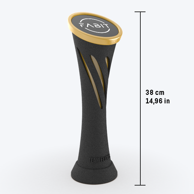 Custom Trophy - Tower Trophy - Black Gold