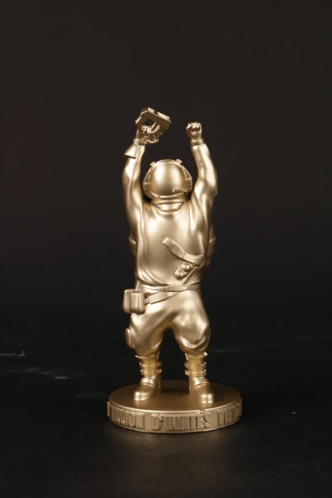3d printed gold finish figurine recognition award 615e3498 e41f 4325 8dc4 c0fae392ce63