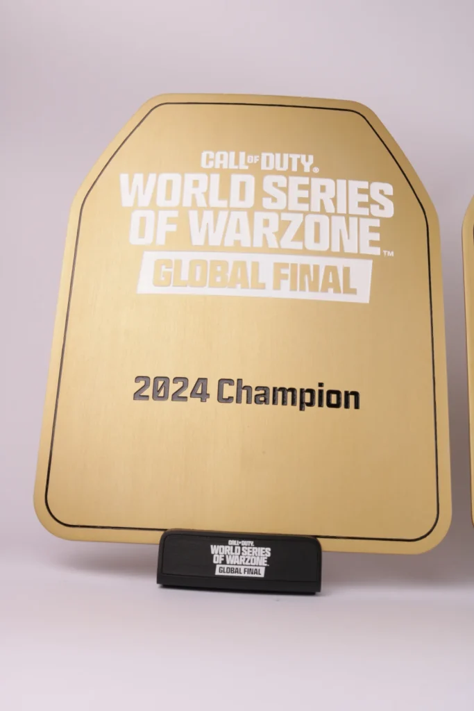 Esports Engine Worldseries of Warzone Championship Metal Shield Plaques