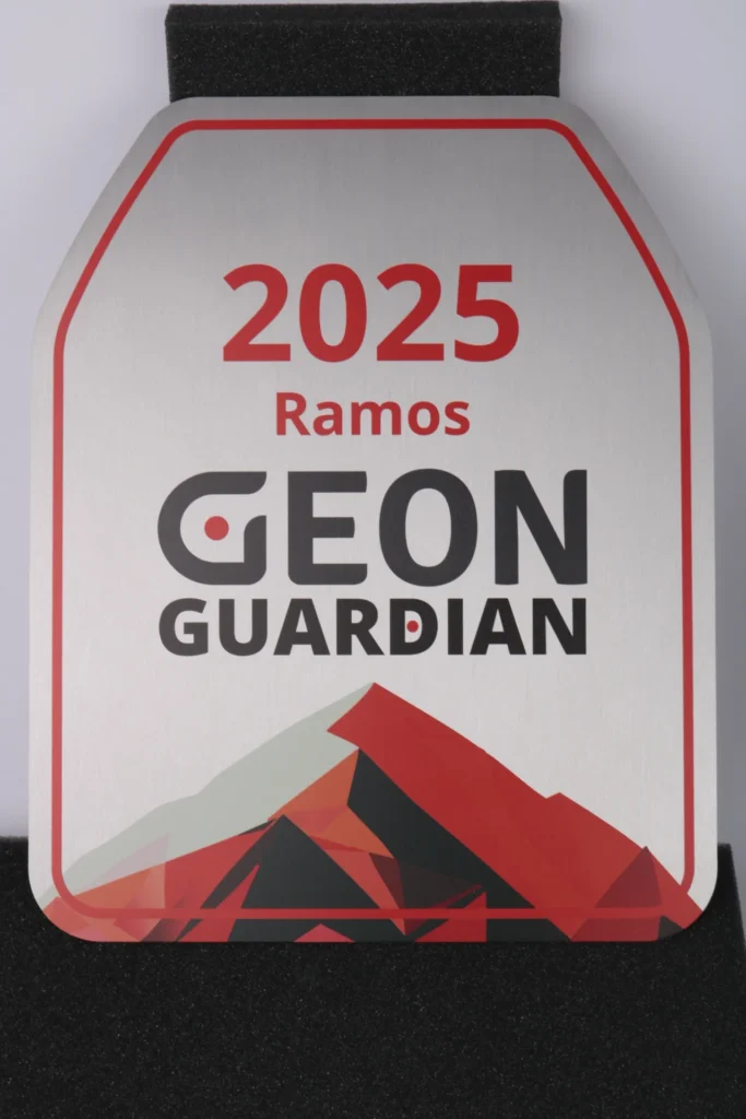 geon aluminium wall plaque recognition partnership trophy full colour uv print 2025