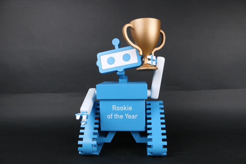 rookie of the year robot colorful trophy gold cup 3d printed 70478cba d760 4ab7 9841 d8c9816b9c60 scaled