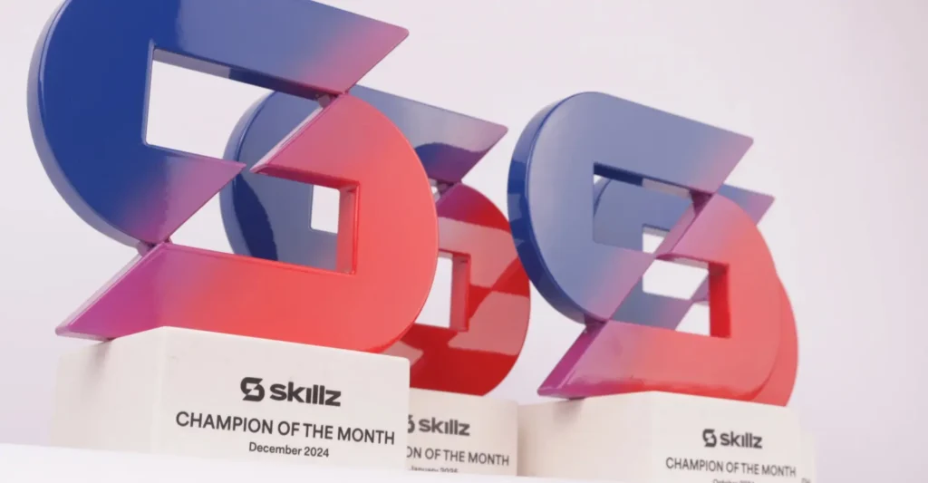 Custom 3D printed trophy designed and produced by Fabit showcasing complex additive manufacturing