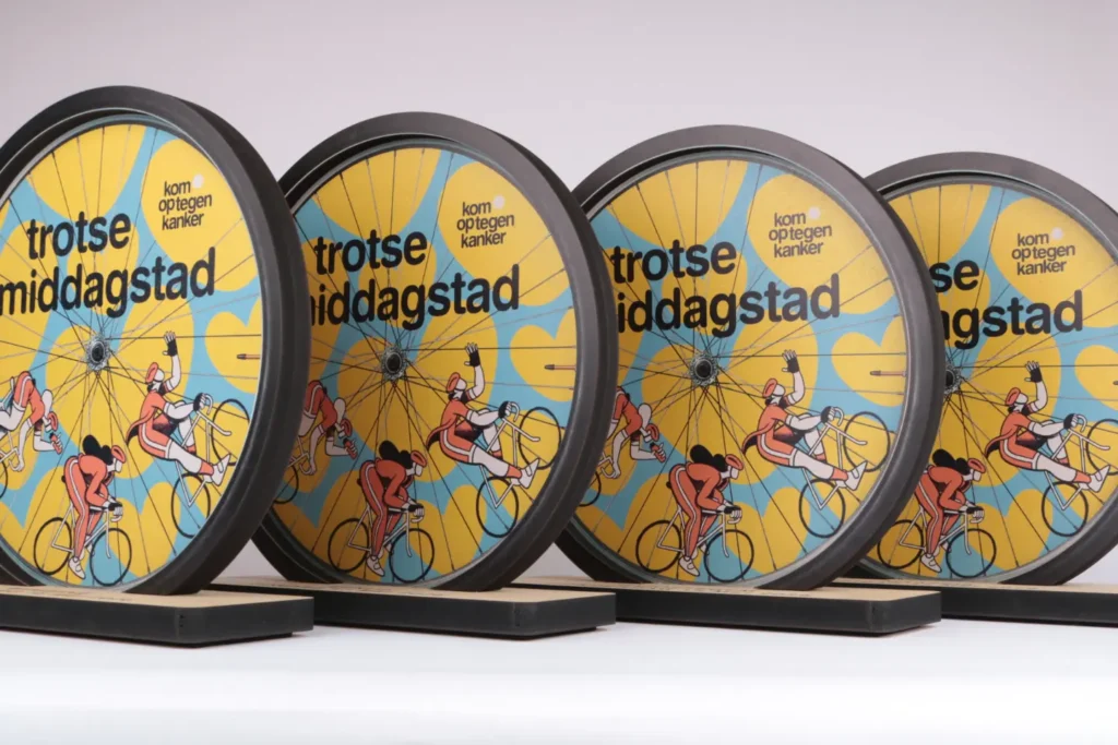 Custom cycling wheel awards