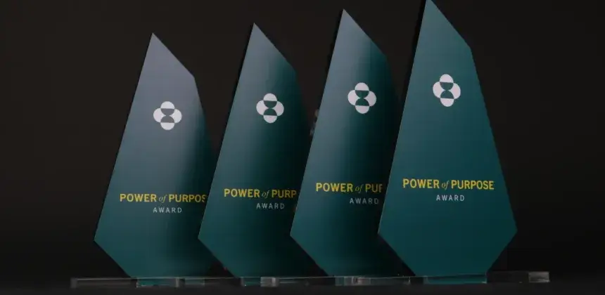 Green corporate recognition awards for Real Chemistry, made by Fabit